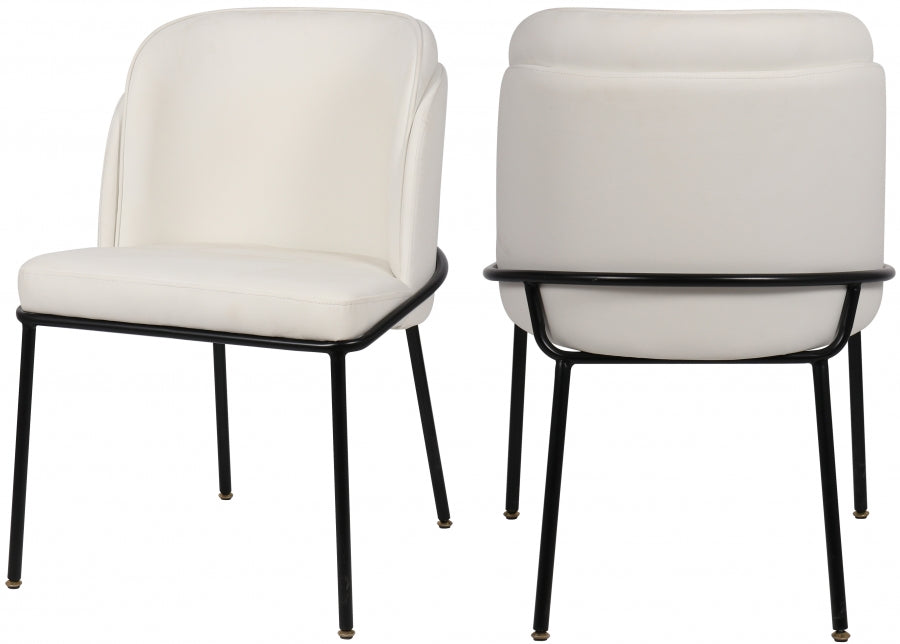 Chaise de salle à manger en similicuir Jagger