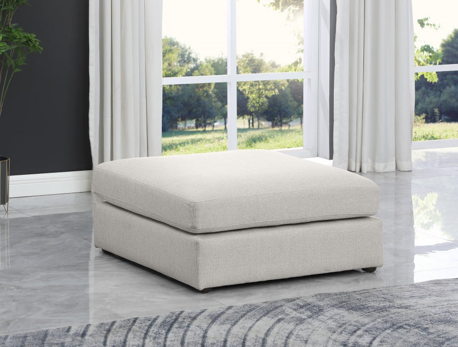 Pouf modulaire en lin et polyester Beckham 
