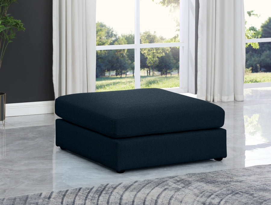 Pouf modulaire en lin et polyester Beckham 