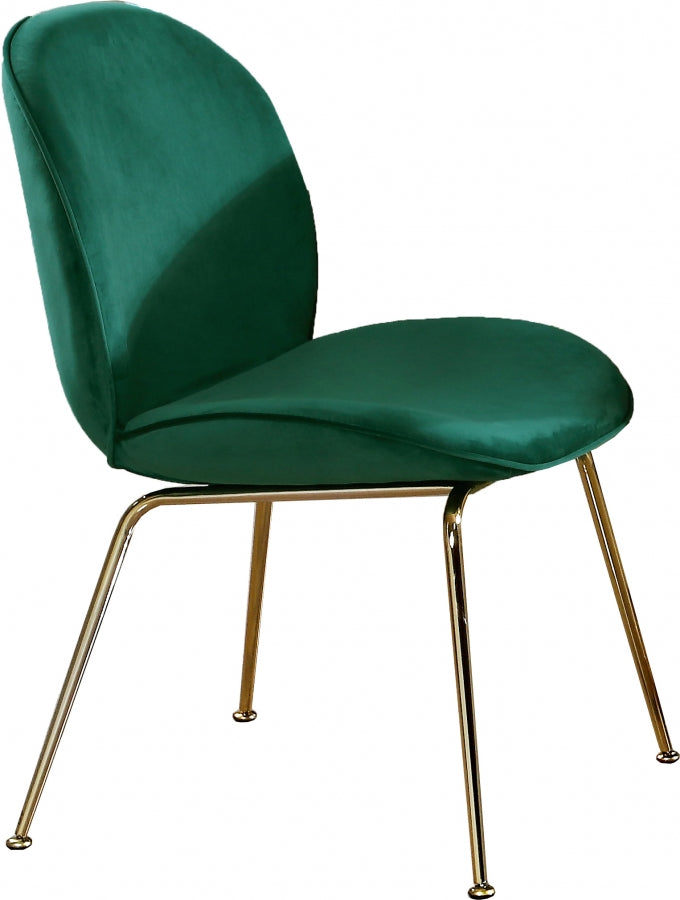 Chaise de salle à manger en velours Paris