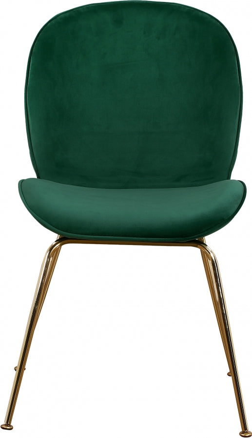 Chaise de salle à manger en velours Paris