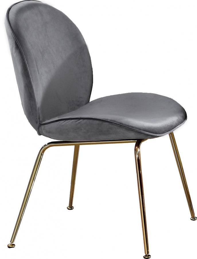 Chaise de salle à manger en velours Paris