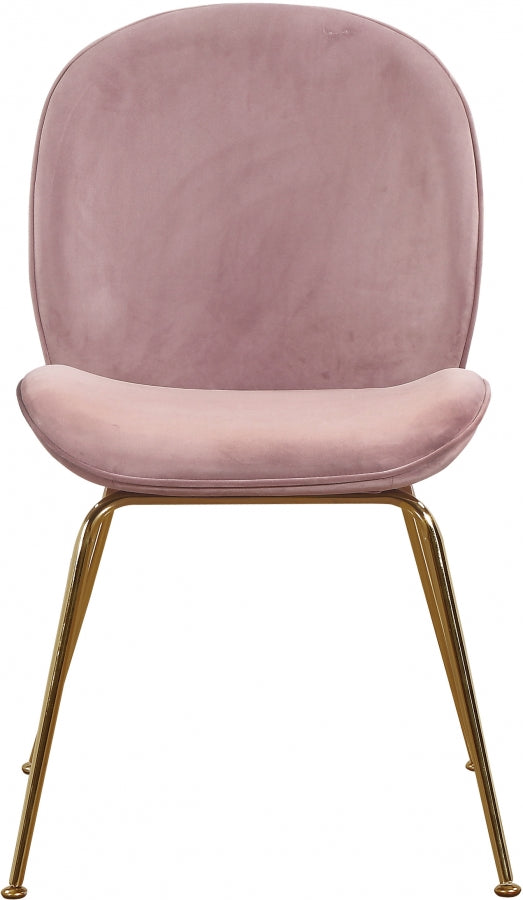 Chaise de salle à manger en velours Paris