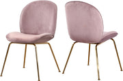 Chaise de salle à manger en velours Paris