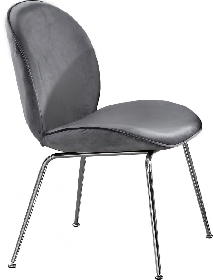 Chaise de salle à manger en velours Paris
