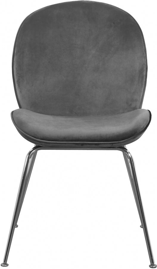 Chaise de salle à manger en velours Paris