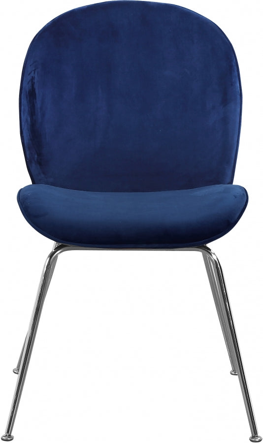 Chaise de salle à manger en velours Paris