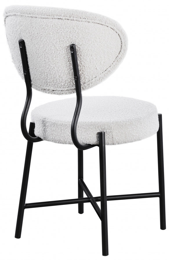 Chaise de salle à manger Allure en tissu bouclé