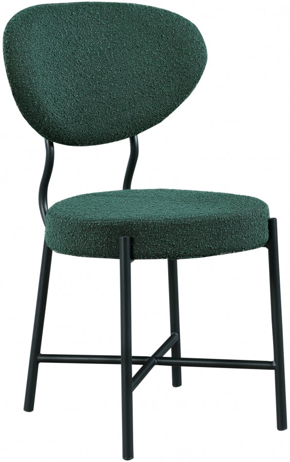 Chaise de salle à manger Allure en tissu bouclé