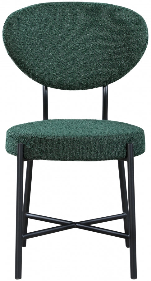 Chaise de salle à manger Allure en tissu bouclé