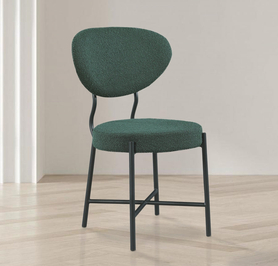 Chaise de salle à manger Allure en tissu bouclé