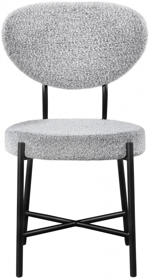 Chaise de salle à manger Allure en tissu bouclé