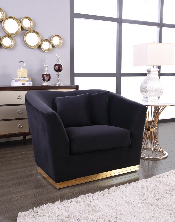 Chaise en velours Arabella
