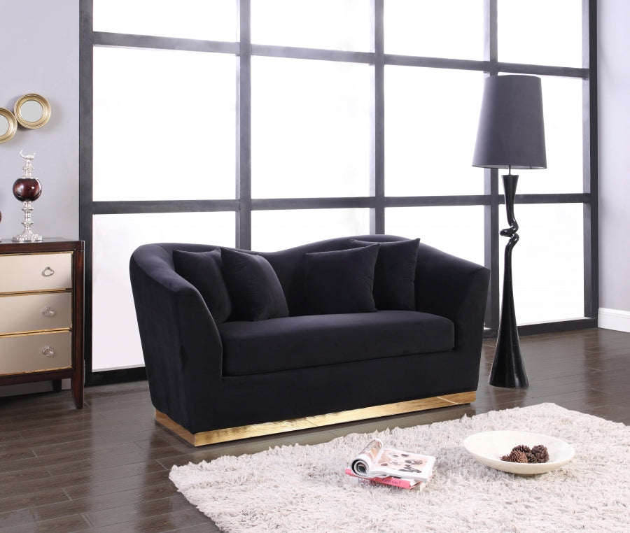 Causeuse en velours Arabella