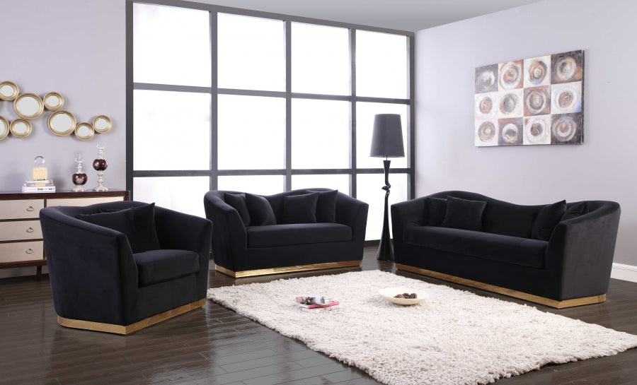 Causeuse en velours Arabella 