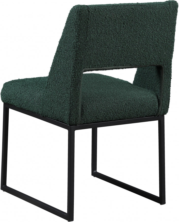 Chaise de salle à manger Jayce en tissu bouclé