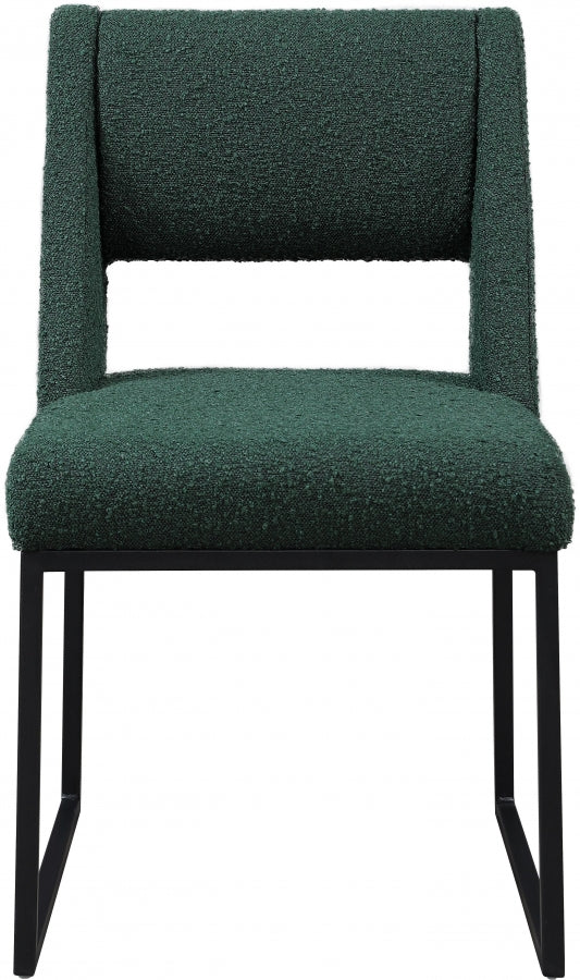 Chaise de salle à manger Jayce en tissu bouclé
