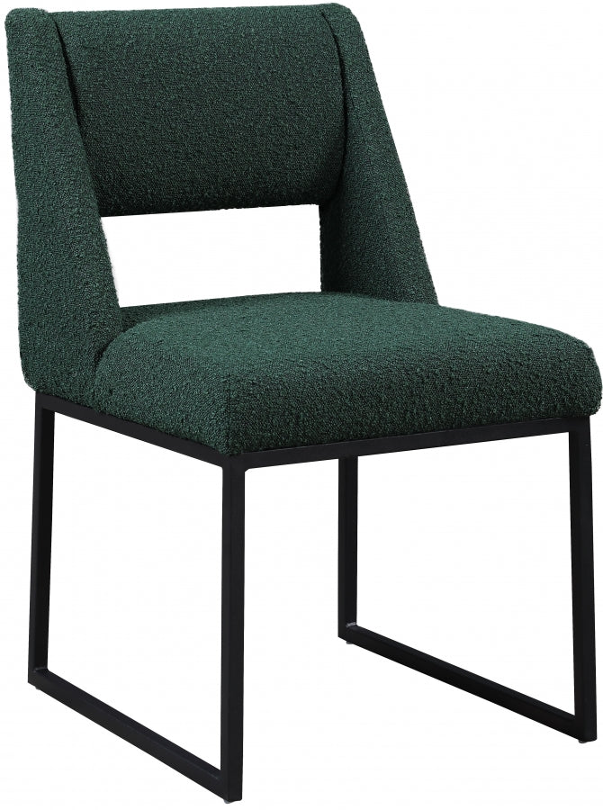 Chaise de salle à manger Jayce en tissu bouclé