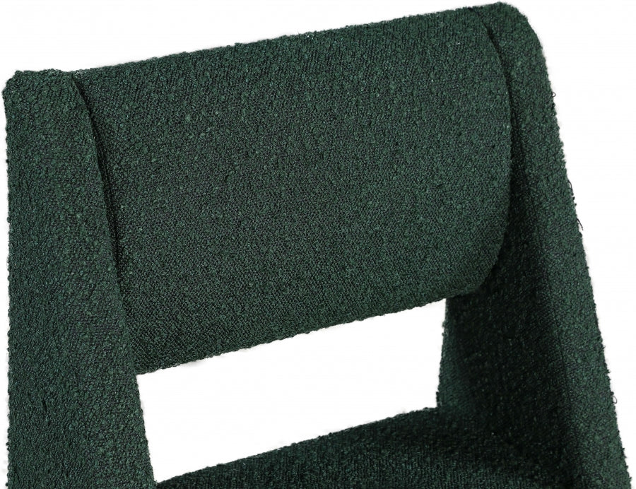 Chaise de salle à manger Jayce en tissu bouclé