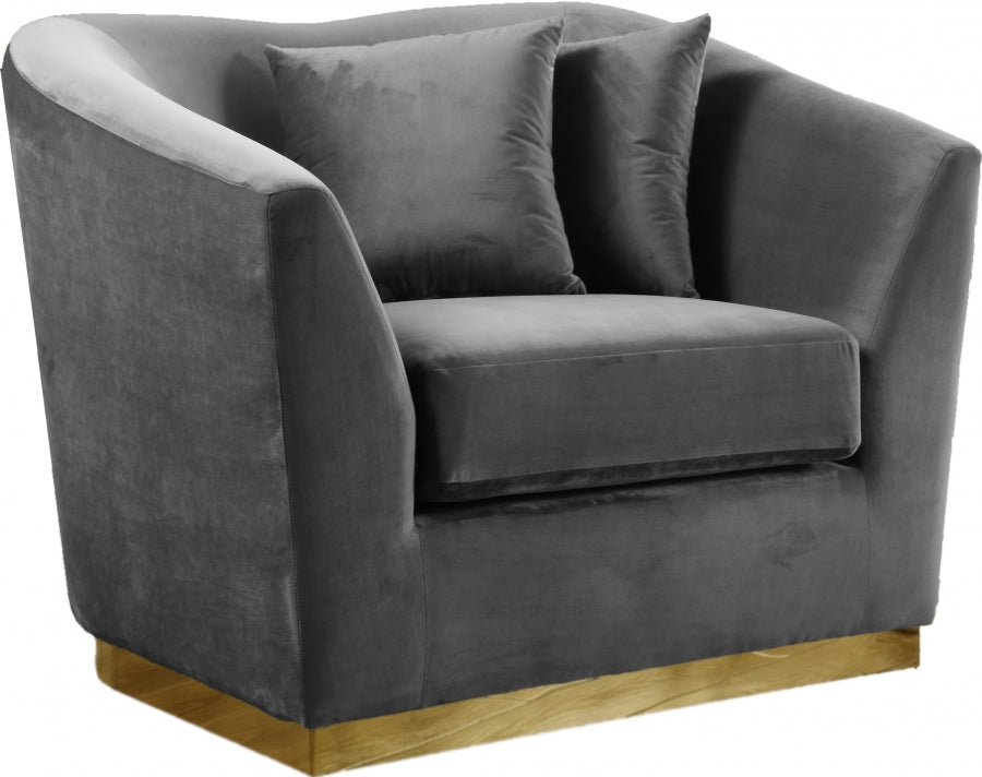 Chaise en velours Arabella