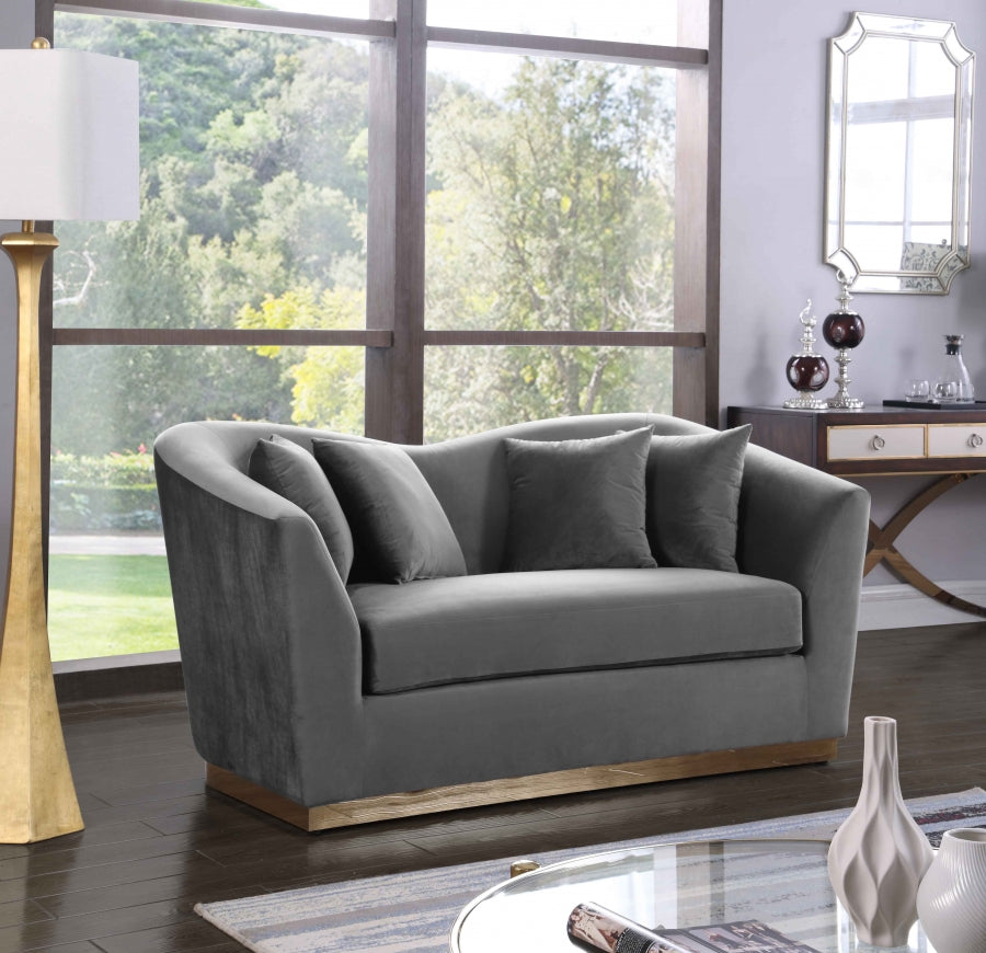 Causeuse en velours Arabella 