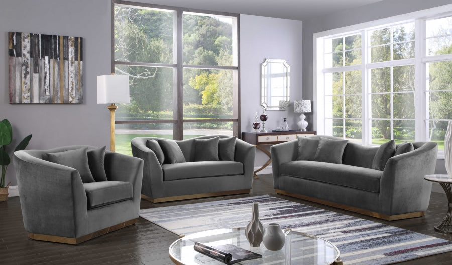 Causeuse en velours Arabella 