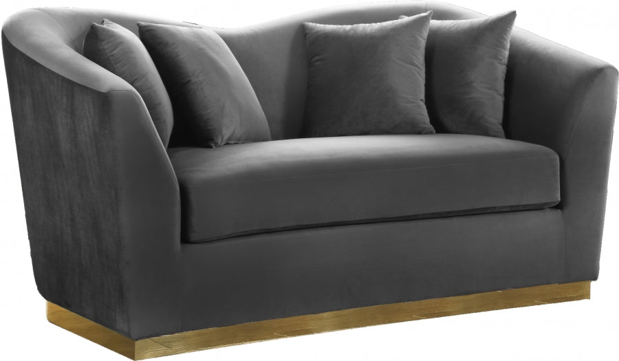 Causeuse en velours Arabella 