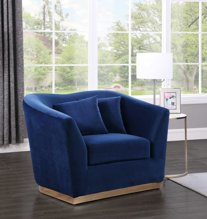 Chaise en velours Arabella