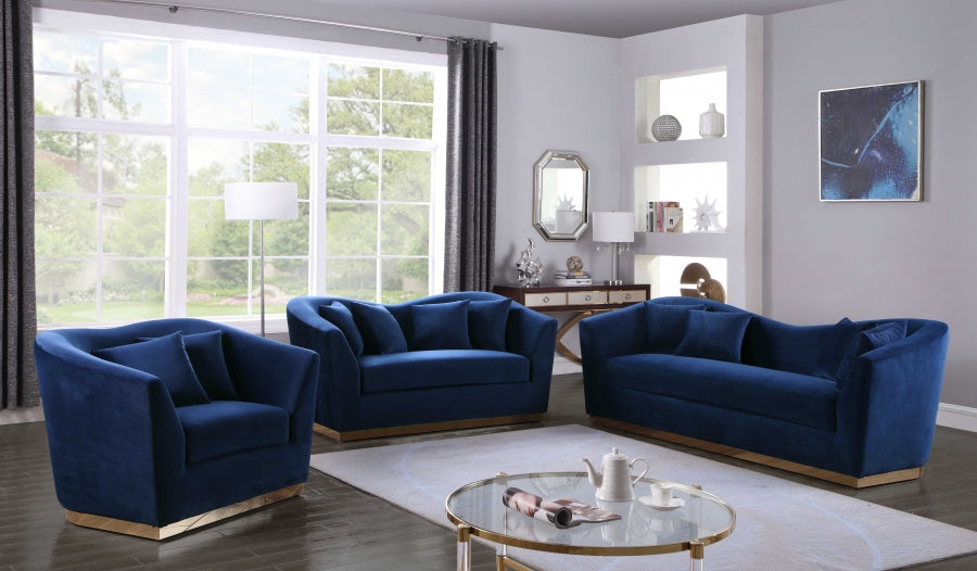 Causeuse en velours Arabella 