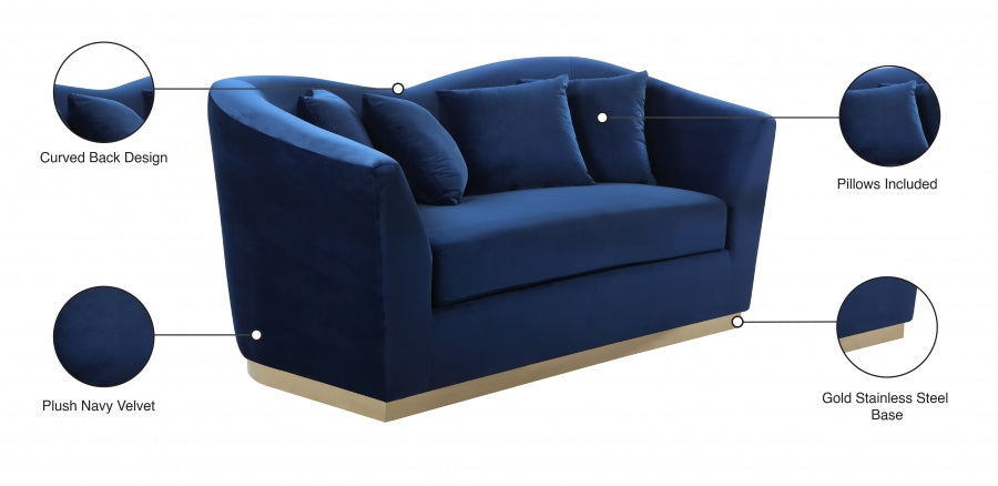 Causeuse en velours Arabella 