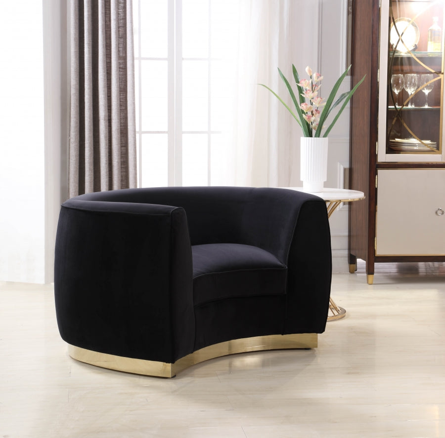 Fauteuil Julien en velours