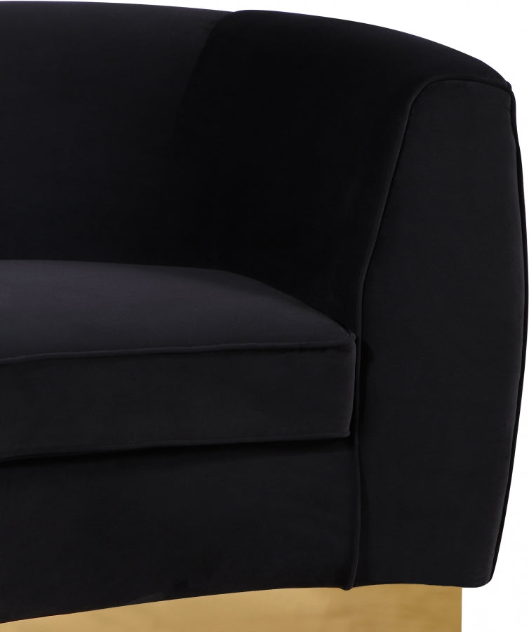 Fauteuil Julien en velours
