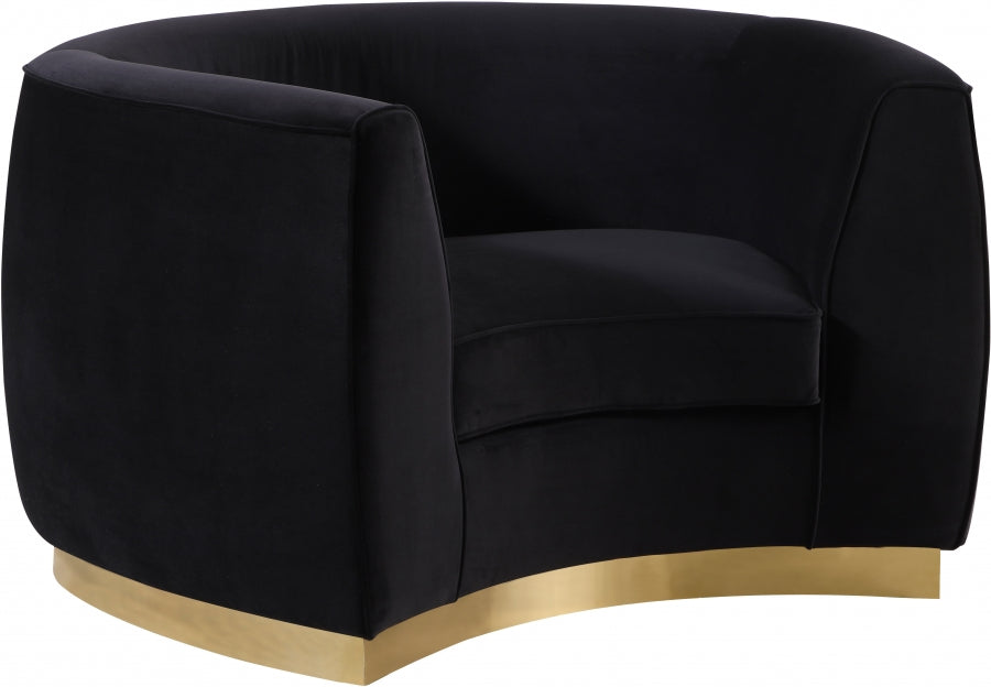 Fauteuil Julien en velours