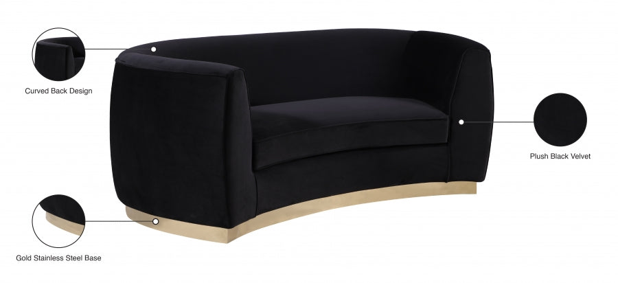 Causeuse en velours Julian 