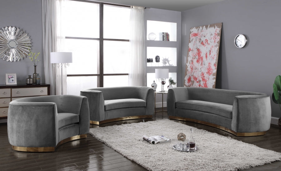 Fauteuil Julien en velours