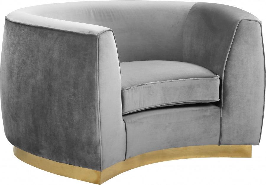 Fauteuil Julien en velours