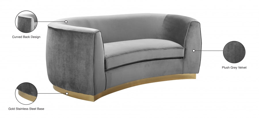 Causeuse en velours Julian 