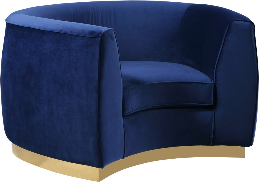 Fauteuil Julien en velours