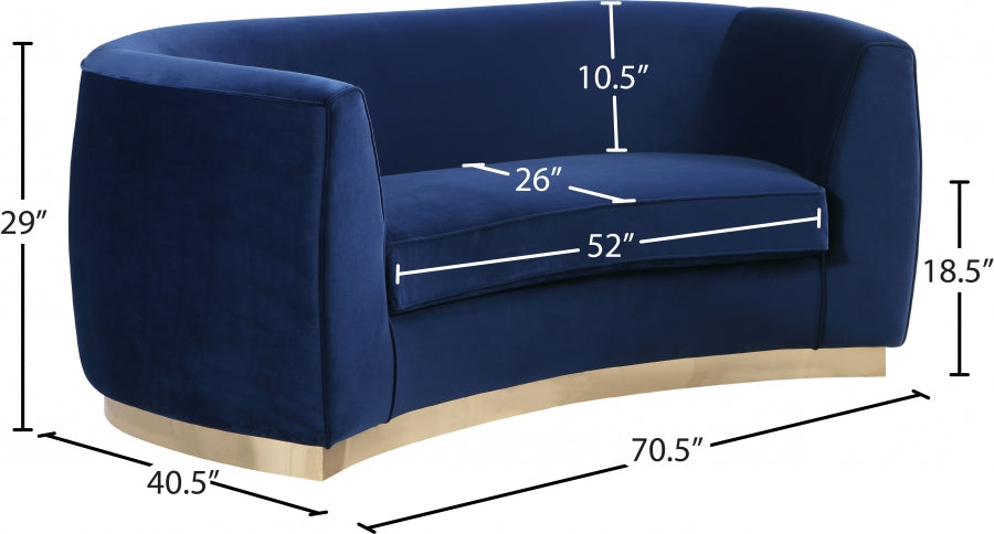 Causeuse en velours Julian 