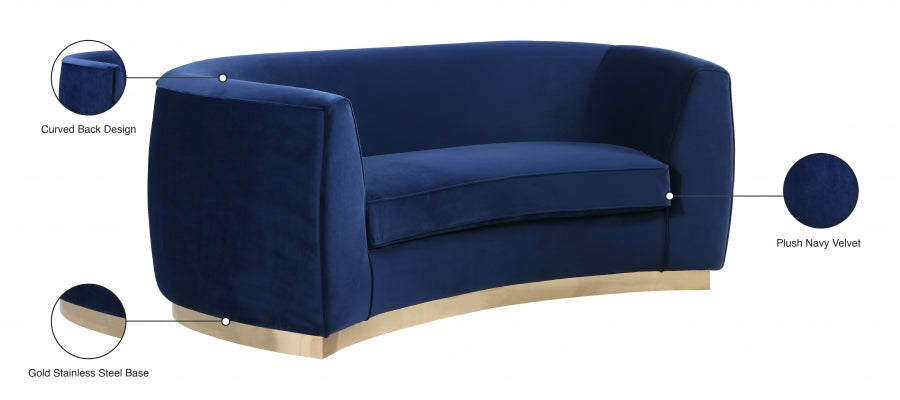 Causeuse en velours Julian 