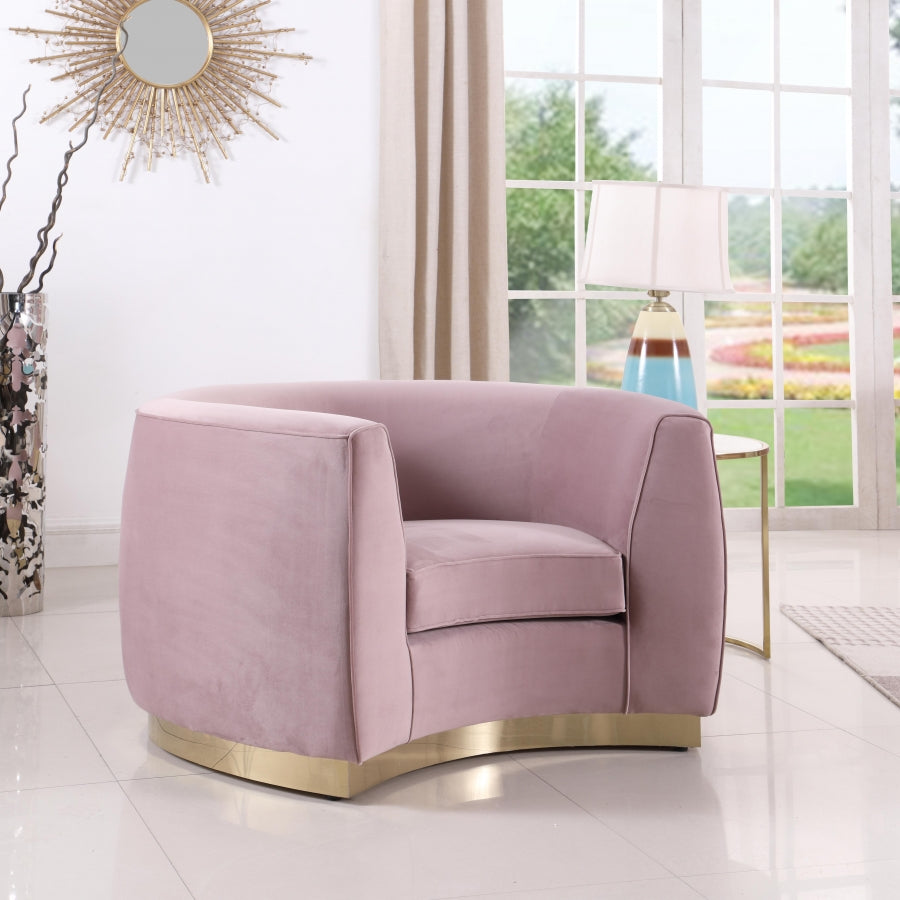 Fauteuil Julien en velours