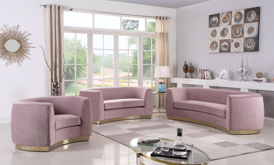 Fauteuil Julien en velours