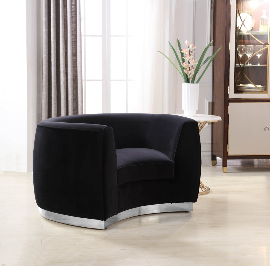 Fauteuil Julien en Velours