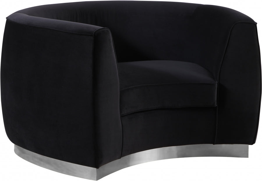 Fauteuil Julien en velours