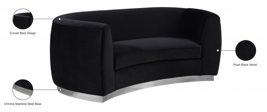 Causeuse en velours Julian
