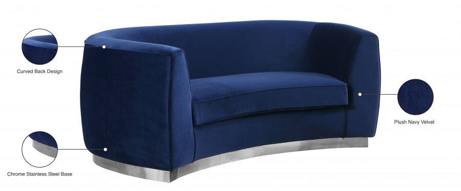 Causeuse en velours Julian