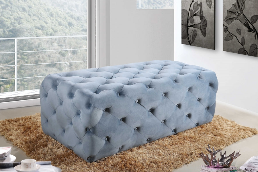 Pouf en velours Casey | Banc