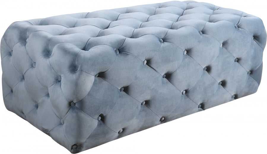 Pouf en velours Casey | Banc