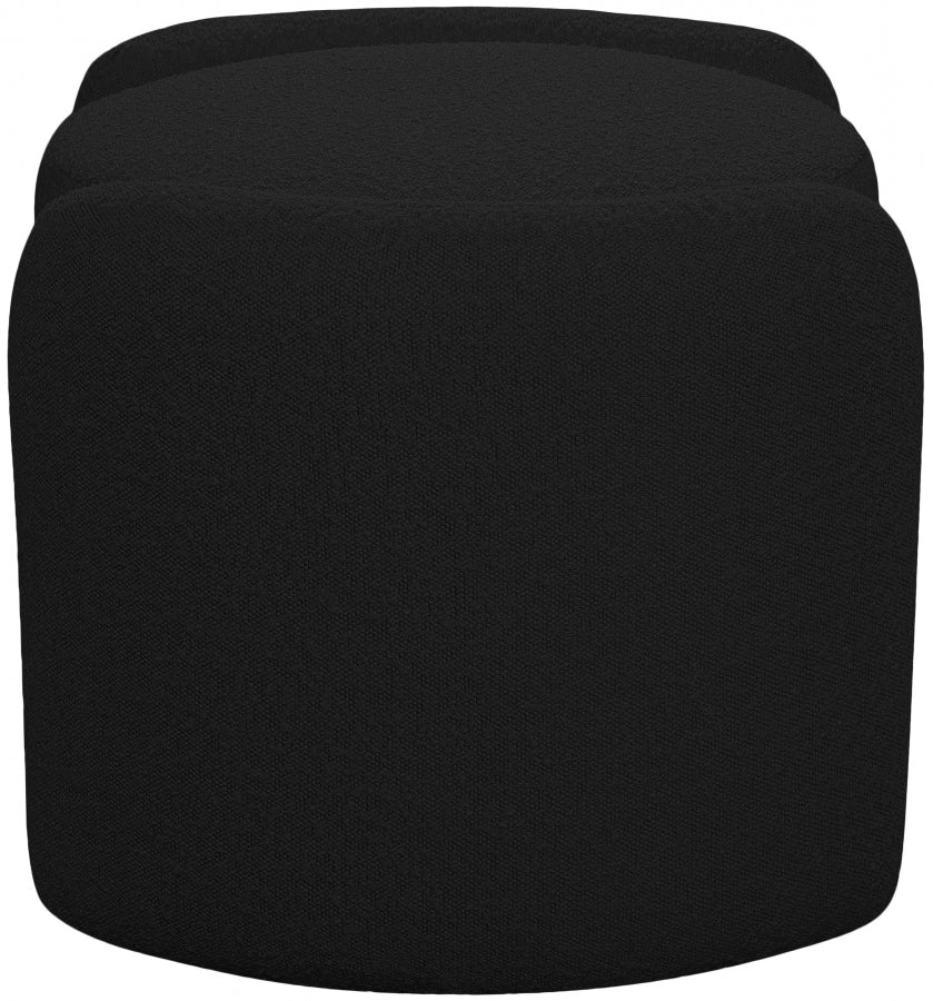 Pouf en tissu bouclé Horizon
