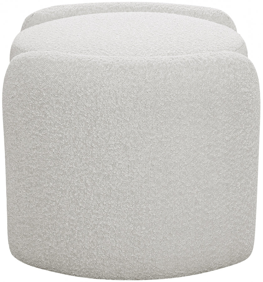 Pouf en tissu bouclé Horizon